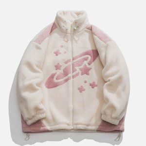 COPY - COPY - Aelfric Eden Fleece Shooting Stars Turtleneck Jacket